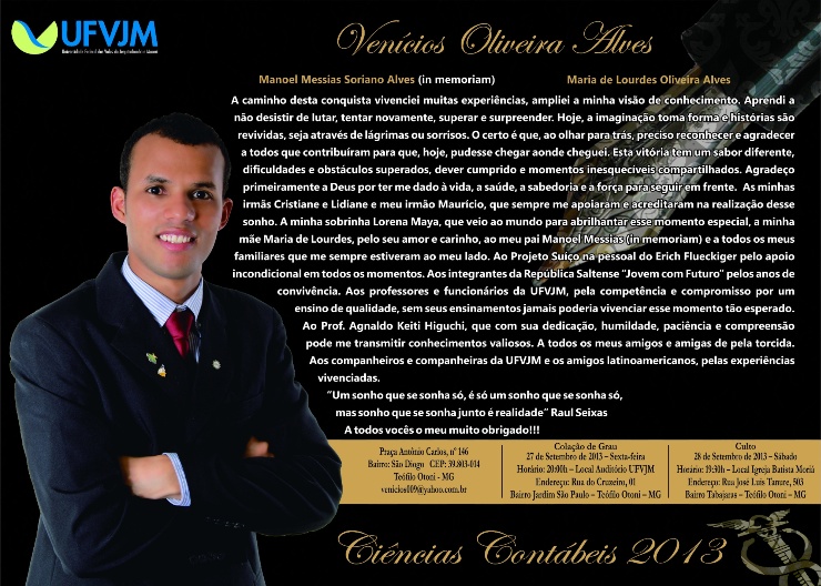 Convite Venicios Oliveira